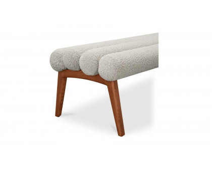 Moe's Arlo Contemporary Bench - Off White