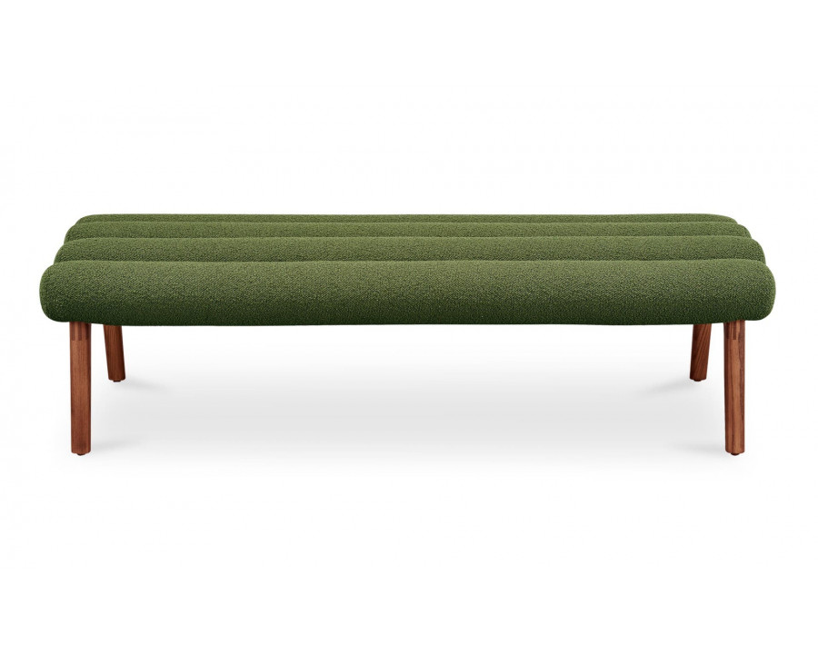 Moe's Arlo Contemporary Bench - Dark Green