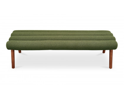 Moe's Arlo Contemporary Bench - Dark Green