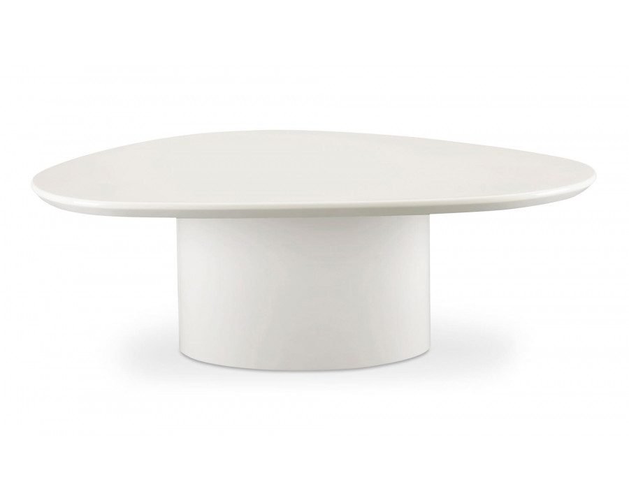 Moe's Eden Modern Coffee Table - Ivory White Lacquer