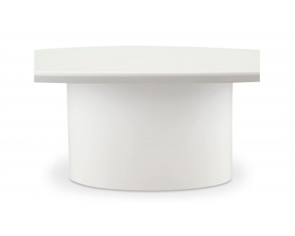 Moe's Eden Modern Coffee Table - Ivory White Lacquer