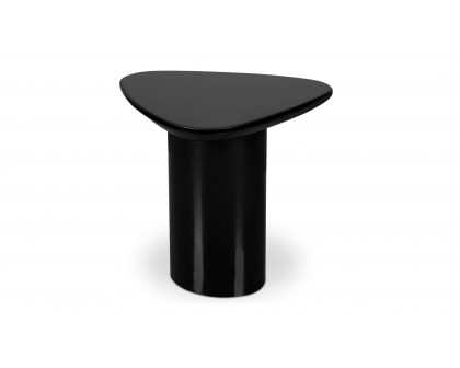 Moe's Eden Modern Triangular Accent Table - Black Lacquer