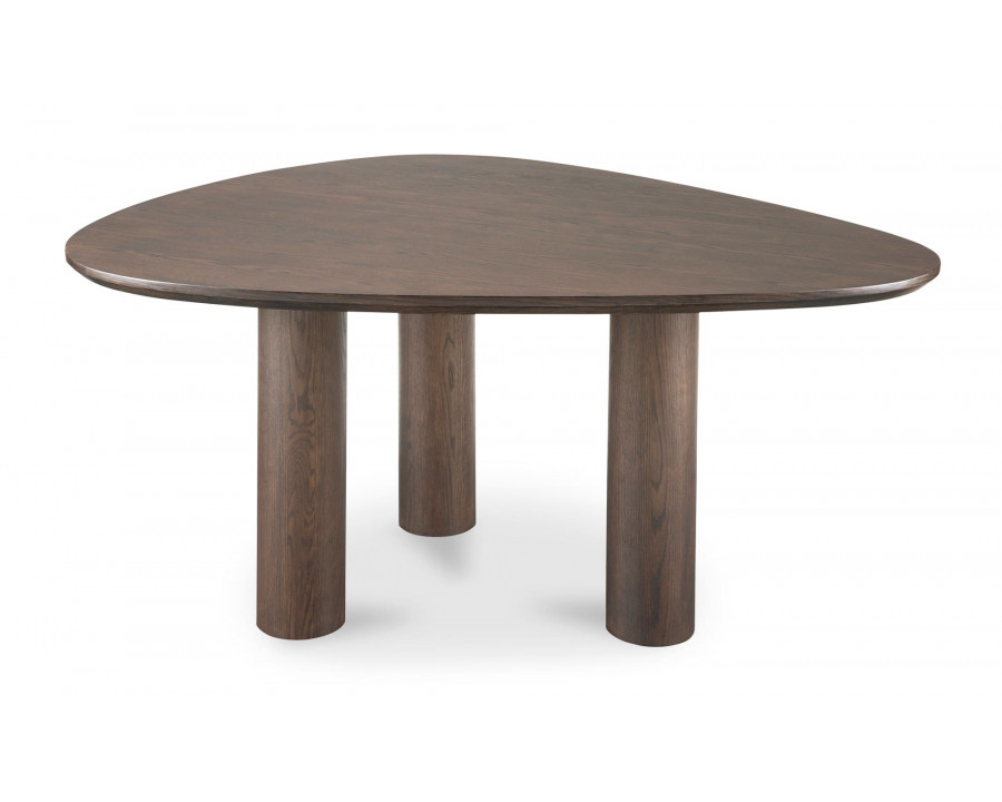 Moe's Finley Contemporary Triangular Dining Table - Smoked