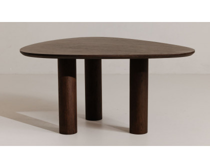 Moe's Finley Contemporary Triangular Dining Table - Smoked