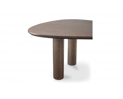 Moe's Finley Contemporary Triangular Dining Table - Smoked