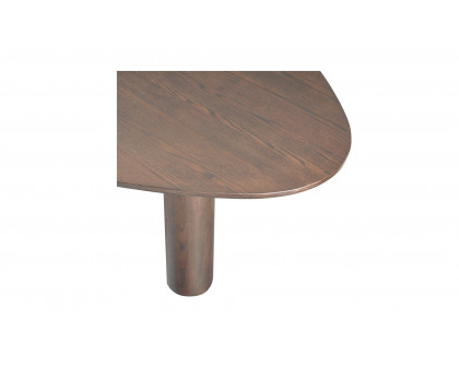 Moe's Finley Contemporary Triangular Dining Table - Smoked