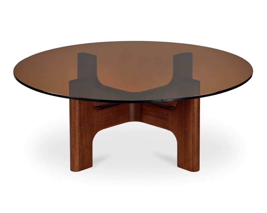 Moe's - Luke Contemporary Round Coffee Table in Amber