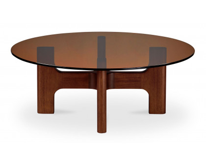 Moe's - Luke Contemporary Round Coffee Table in Amber