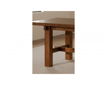 Moe's Mikoshi Rustic Small Dining Table - Vintage Brown