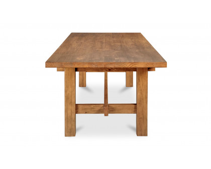 Moe's Mikoshi Rustic Rectangular Dining Table - Vintage Brown, Large