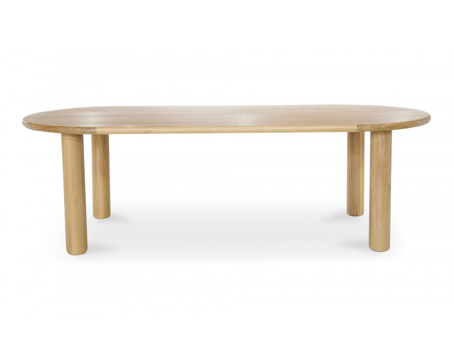 Moe's Milo Contemporary Oval Dining Table - Oak, Small