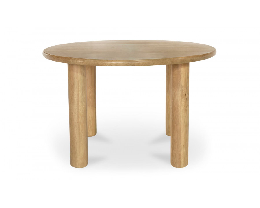 Moe's Milo Contemporary Round Dining Table - Oak, Small