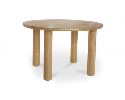 Moe's Milo Contemporary Round Dining Table - Oak, Small