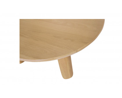 Moe's - Milo Contemporary Round Coffee Table in Oak