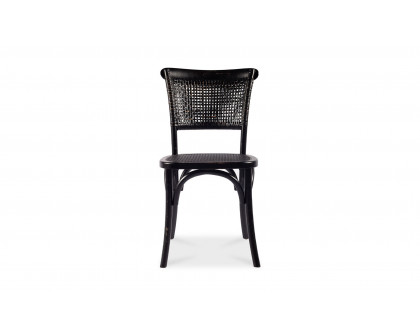 Moe's Churchill Rustic Dining Chair Set of 2 - Black