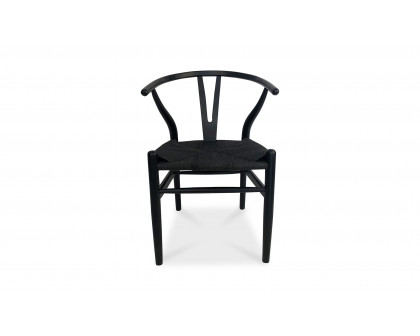 Moe's Ventana Scandinavian Dining Chair Set of 2 - Black