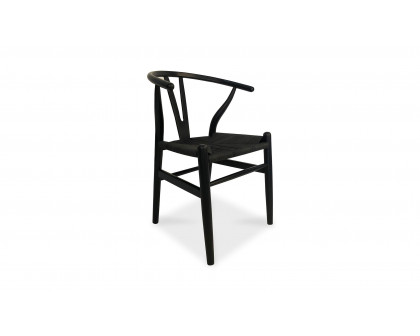 Moe's Ventana Scandinavian Dining Chair Set of 2 - Black