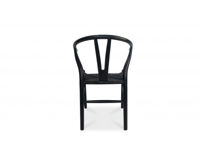 Moe's Ventana Scandinavian Dining Chair Set of 2 - Black