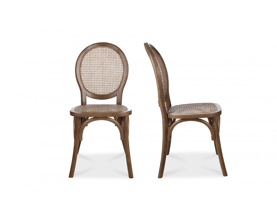 Moe's - Rivalto Scandinavian Dining Chair Set of 2 in Brown