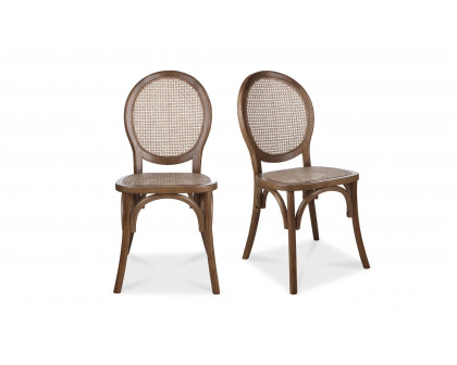 Moe's - Rivalto Scandinavian Dining Chair Set of 2 in Brown