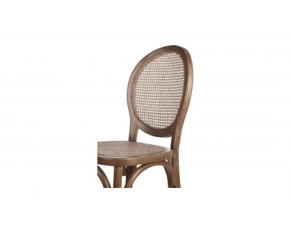 Moe's - Rivalto Scandinavian Dining Chair Set of 2 in Brown