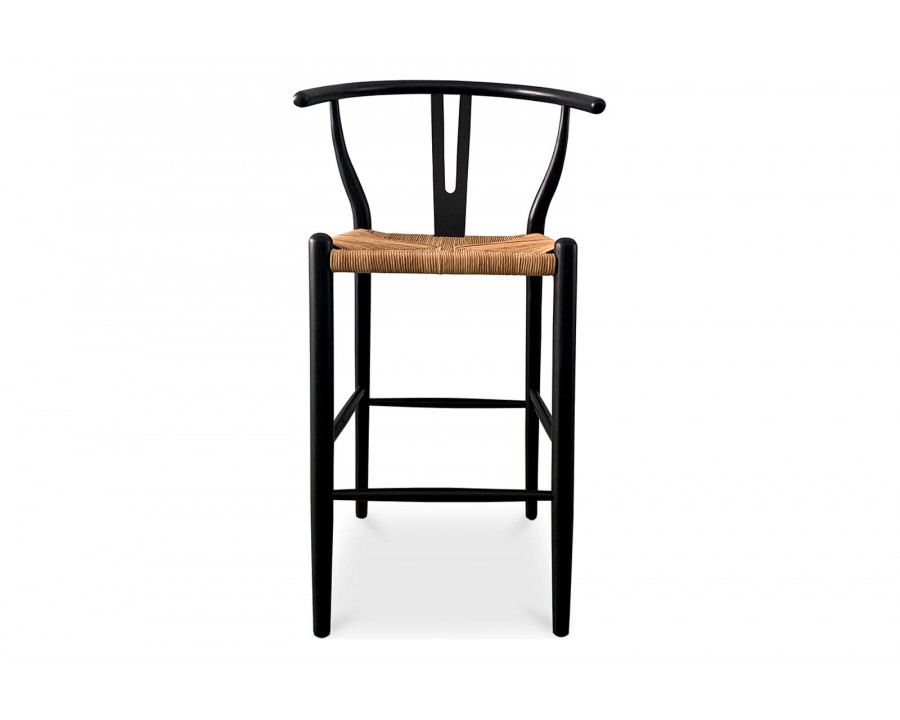 Moe's Ventana Bar Stool - Black and Natural