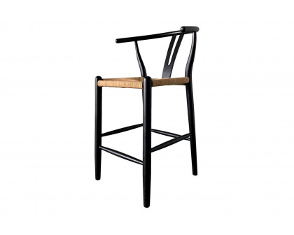 Moe's Ventana Bar Stool - Black and Natural