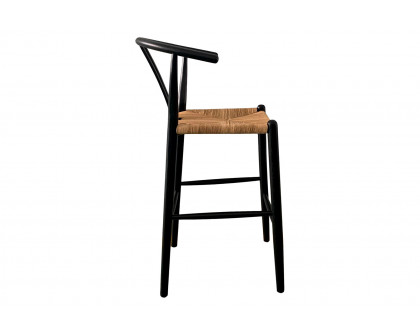 Moe's Ventana Bar Stool - Black and Natural