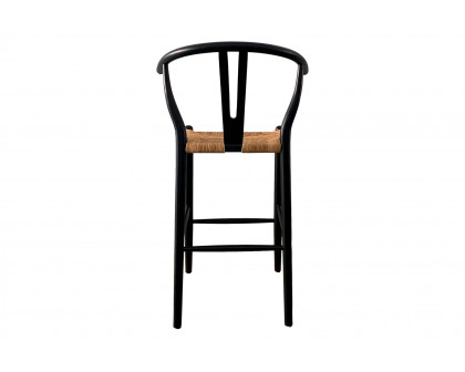 Moe's Ventana Bar Stool - Black and Natural