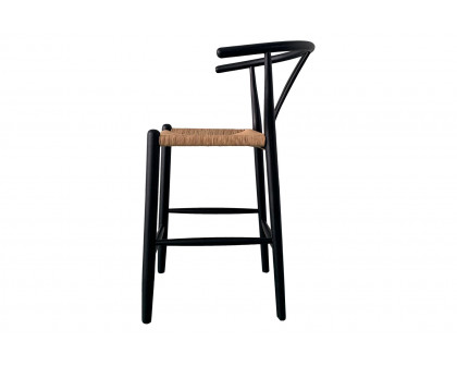 Moe's Ventana Counter Stool - Black and Natural