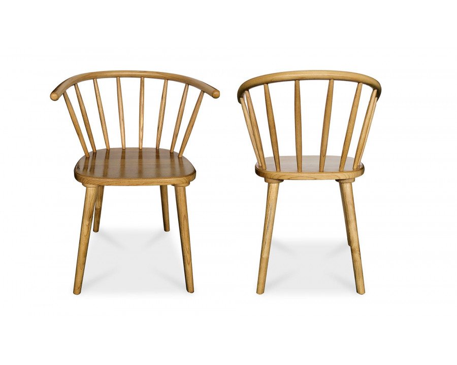 Moe's - Norman Scandinavian Dining Chair Set of 2 in Natural