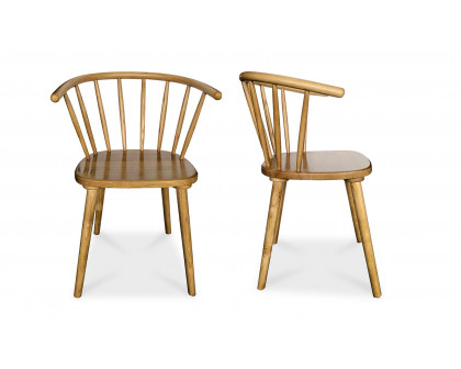 Moe's - Norman Scandinavian Dining Chair Set of 2 in Natural