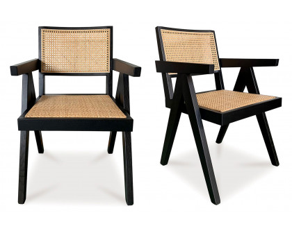 Moe's Takashi Dining Chair Set of 2 - Black