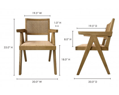 Moe's™ Takashi Dining Chair Set of 2 - Natural