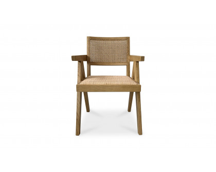 Moe's Takashi Mid-Century Modern Chair Set of 2 - Natural