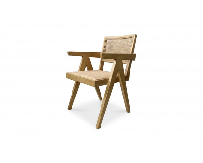 Moe's Takashi Mid-Century Modern Chair Set of 2 - Natural