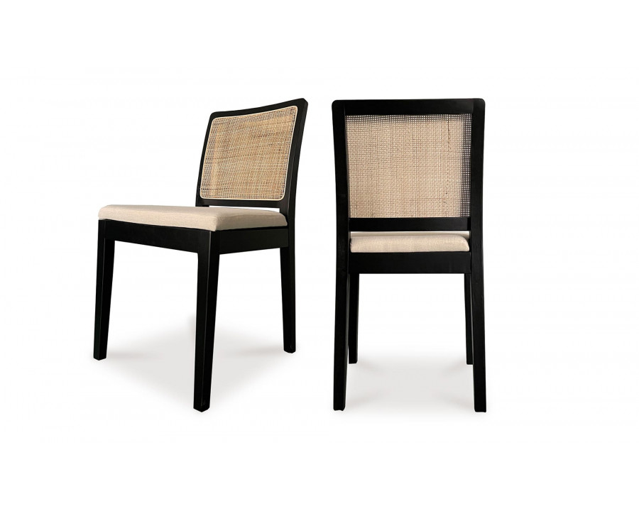 Moe's Orville Contemporary Dining Chair Set of 2 - Black