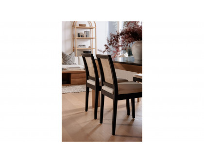 Moe's Orville Contemporary Dining Chair Set of 2 - Black