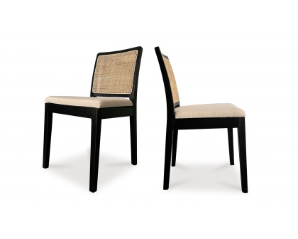 Moe's Orville Contemporary Dining Chair Set of 2 - Black