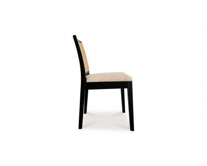 Moe's Orville Contemporary Dining Chair Set of 2 - Black