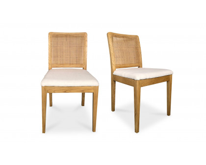 Moe's Orville Contemporary Dining Chair Set of 2 - Natural