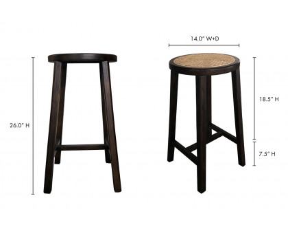 Moe's Mcguire Counter Stool - Dark Brown