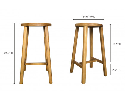 Moe's Mcguire Counter Stool - Natural