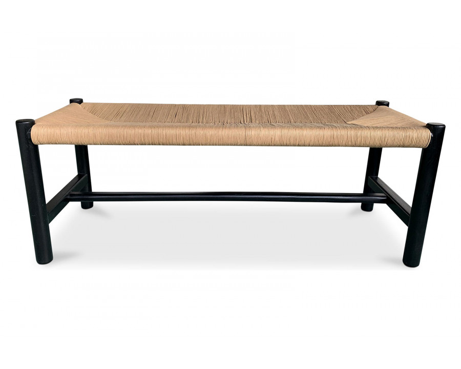 Moe's Hawthorn Bench - Black, Small