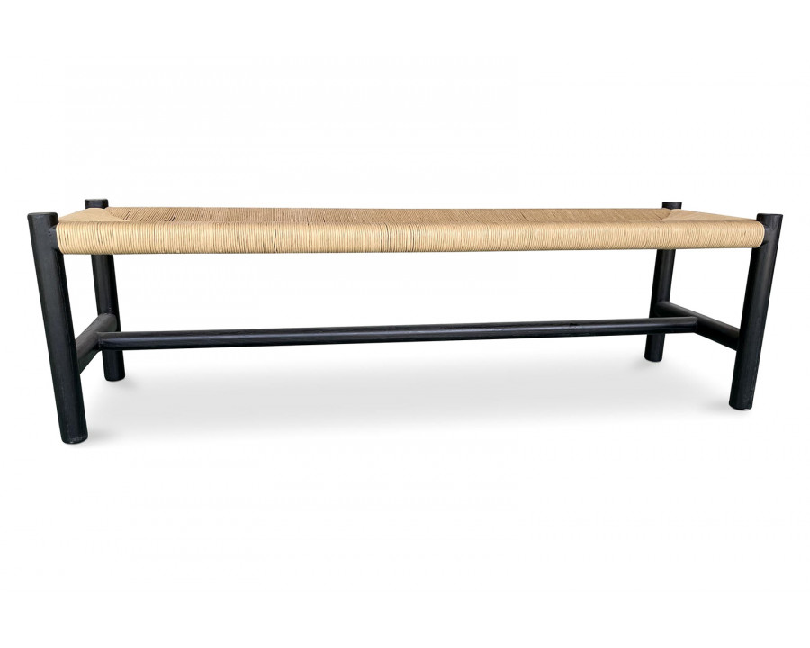 Moe's Hawthorn Bench - Black, Large