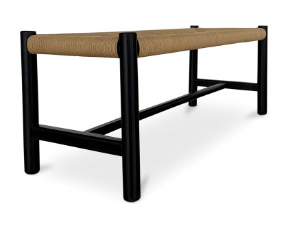 Moe's Hawthorn Bench - Black, Large