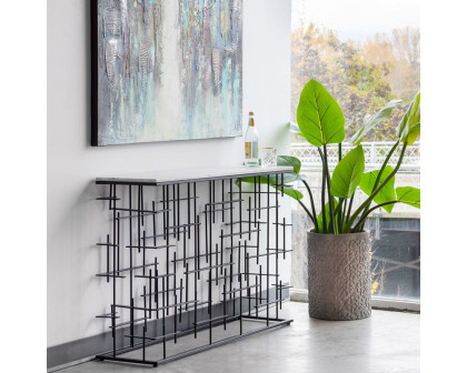 Moe's - Matrix Console Table in Gray