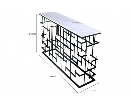 Moe's - Matrix Console Table in Gray