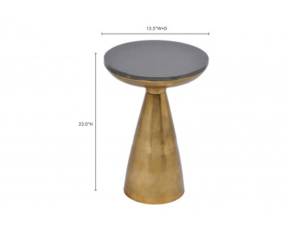 Moe's Font Side Table - Brass