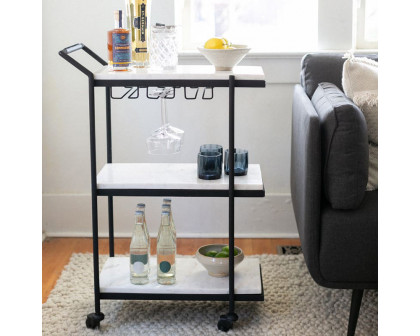 Moe's - After Hours Bar Cart in White